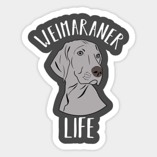 Weimaraner Life Dog Pupp Love Sticker
